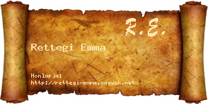 Rettegi Emma névjegykártya